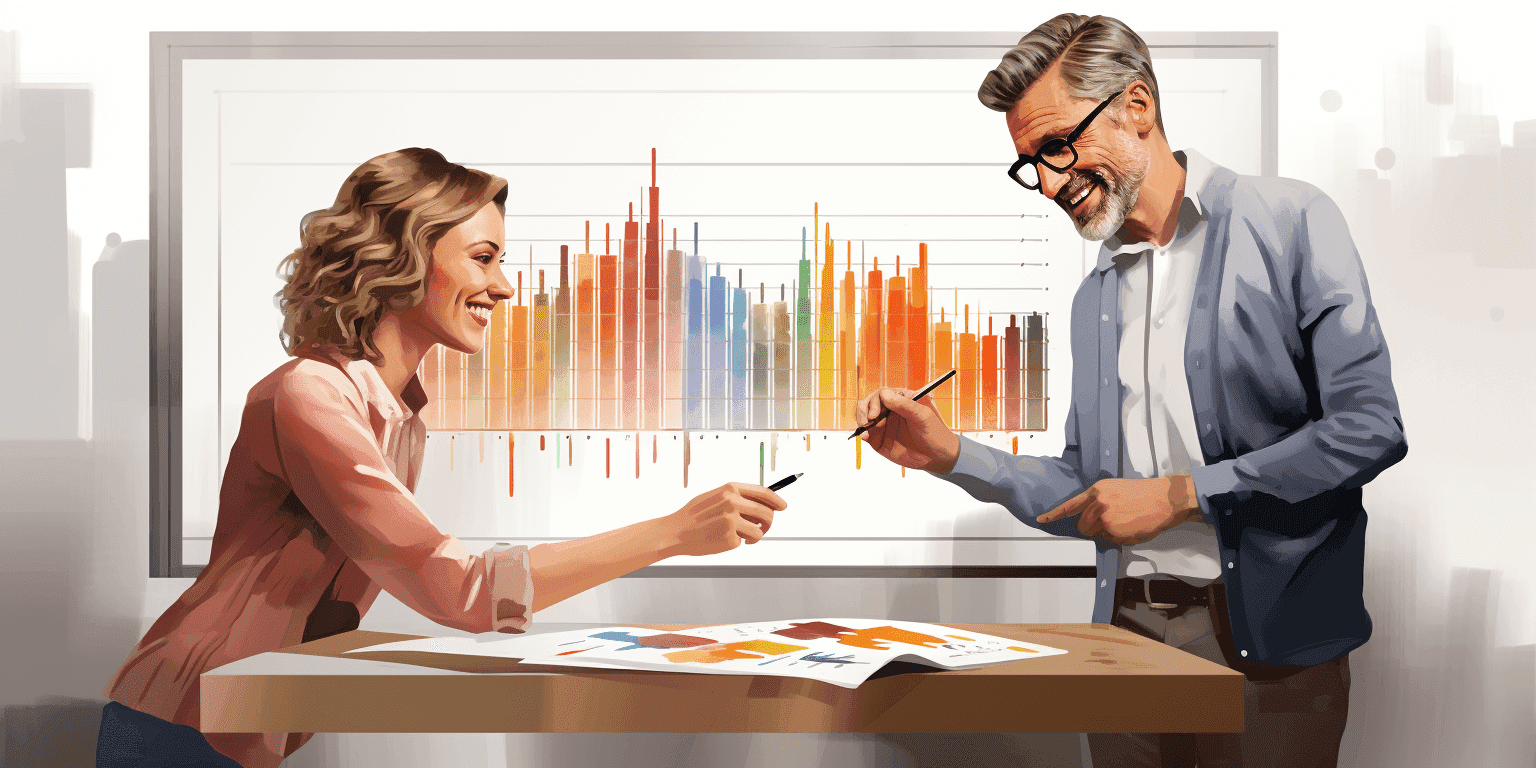 two_happy_middle-aged_people_in_business_outfit_painting_a_business_dashboard